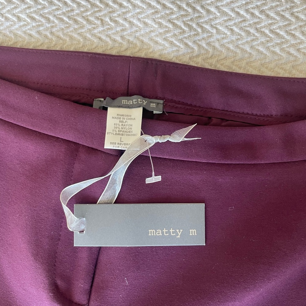 Chic Burgundy Pants